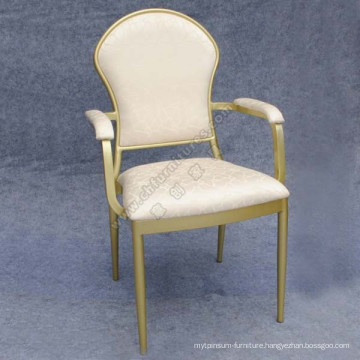 Silver Aluminum Hotel Chair with Arm (YC-L12-01)